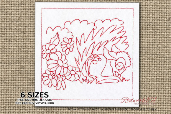 Baby Deer Sleeping Redwork: A Gift Designer's Review