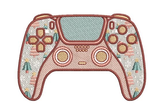 Christmas Bell and Tree Patterned Gaming Controller
