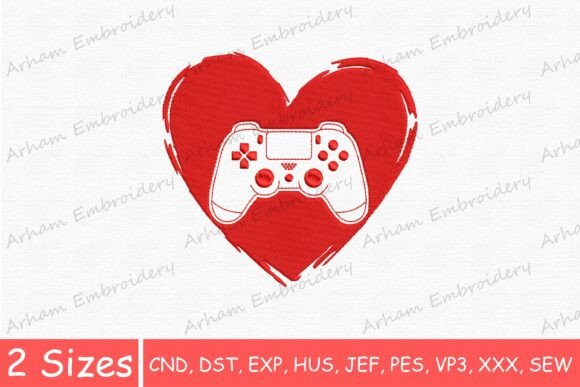 Game Controller Love Heart: A Seasonal Embroidery Review