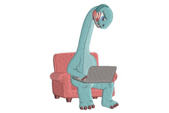 Gamer Brachiosaurus Embroidery Design Review