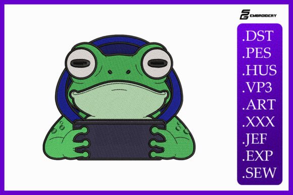 Gamer Frog Kawaii Animal Design Review