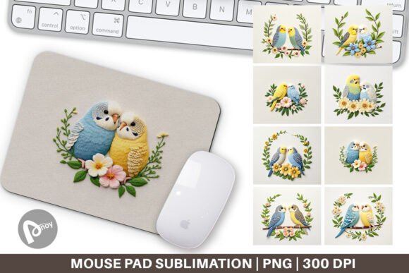 Mouse Pad Budgerigar Embroidery: A Designer's Review
