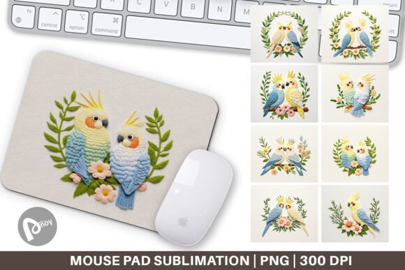 Mouse Pad Cockatiel Embroidery Review for Boutique Sweatshirts