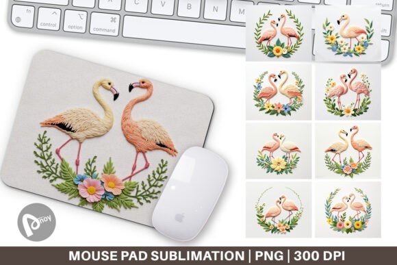 Mouse Pad Flamingo Embroidery: A Designer's Assessment