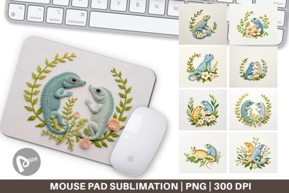 Mouse Pad Iguana Embroidery Review