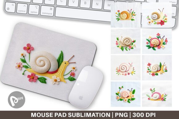 Mouse Pad Snail Embroidery: A Craft Fair Review