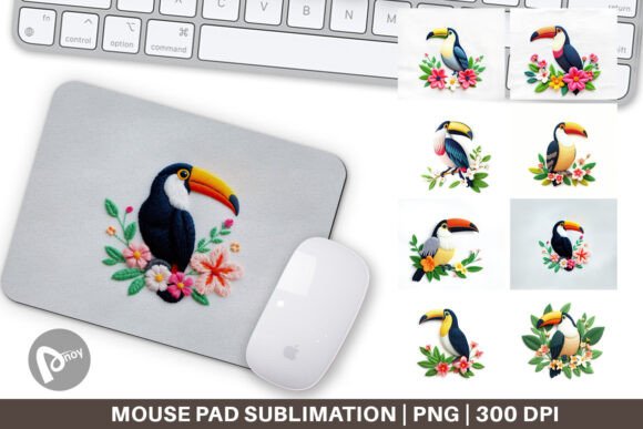 Mouse Pad Toucan Embroidery Review for Apparel Design
