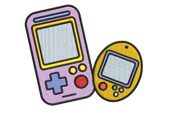 Retro Gamer: A Nostalgic Embroidery Design for Personalized Gifts