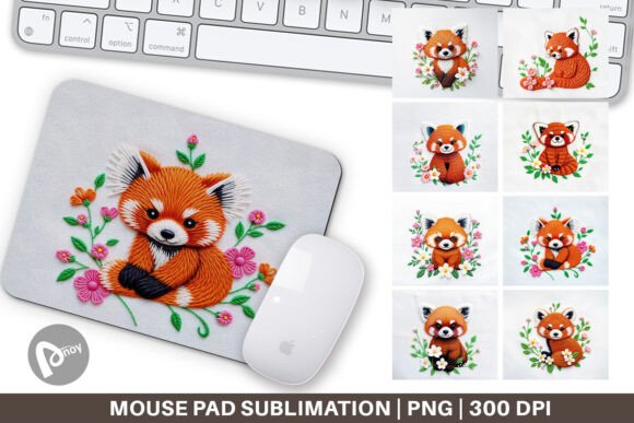 Review: Mouse Pad Red Panda Embroidery Design