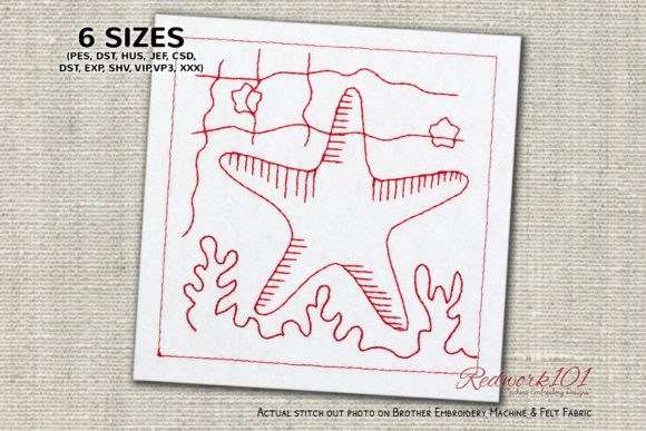 Starfish in Water: A Designer's Review for Craft Fair Embroidery
